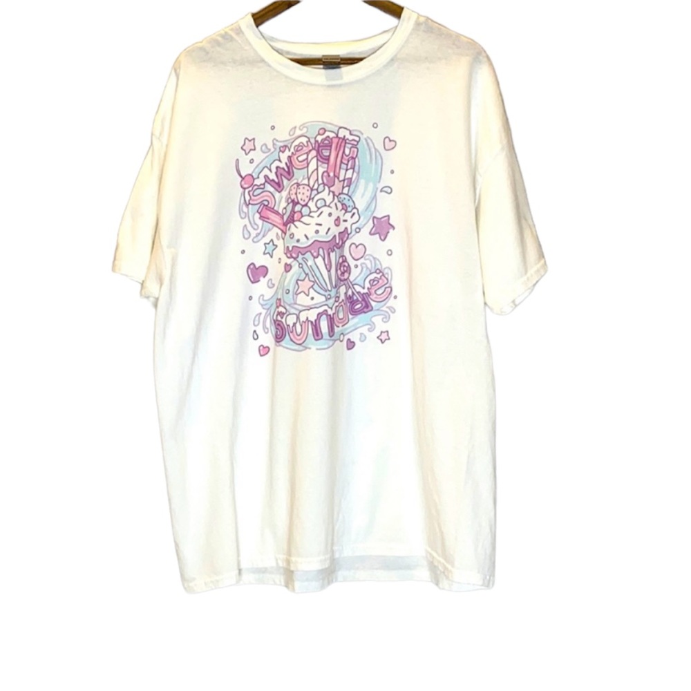 Sweet Sundae 2XL White Tee Shirt